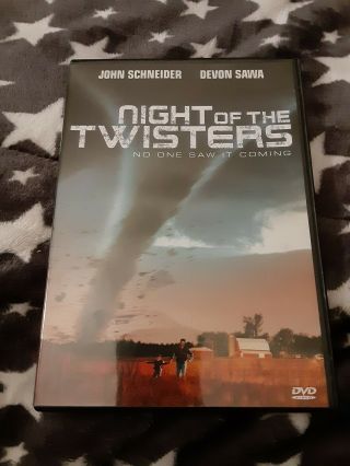 Night Of The Twisters Dvd John Schneider,  Rare Oop Very Good,  Authentic