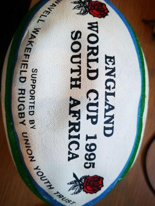 Rugby World Cup 1995 South Africa Wavell Wakefield Size 3 Ball Gilbert Rare