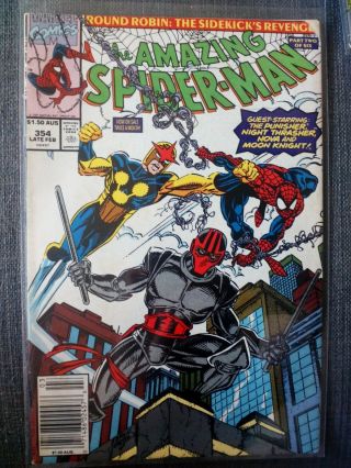 Spiderman 354,  Australian Price Variant,  1991,  Rare