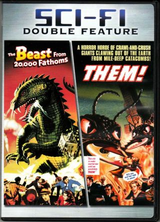 Beast From 20.  000 Fathoms / Them 2 On 1 Dvd Very Rarely Played No Scratches