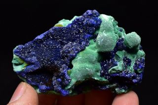 89g Natural Azurite Malachite Crystal Cluster Rare Mineral Specimen Anhui，china
