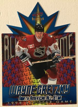 1997 - 98 Wayne Gretzky Revolution All Star Game Die Cut 14 - Rare Find