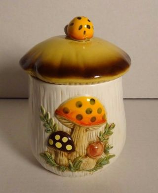 Sears Roebuck Rare Merry Mushroom Canister Japan