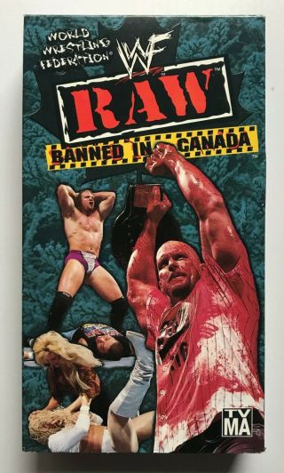 Wwf Raw Banned In Canada Vhs Stone Cold Steve Austin Wrestling Wwe Wcw Rare Ntsc