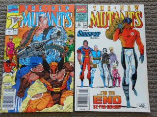 The Mutants Comics 94 And 99 Rare Australian Price Variants 1990/91