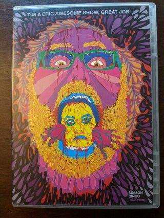 Tim & Eric Awesome Show,  Great Job Fifth Season 5 Dvd Out Of Print Rare Oop