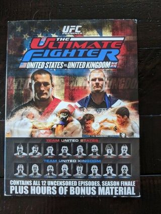 Ufc The Ultimate Fighter United States Vs United Kingdom Dvd Rare Box Set Oop
