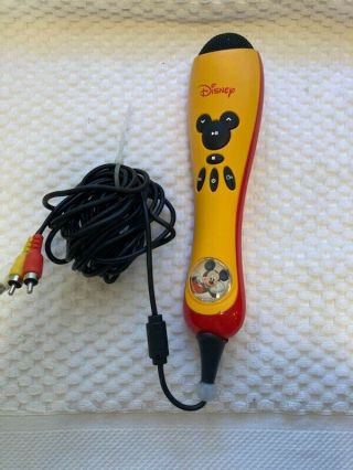 Mickey Mouse Microphone Handheld Karaoke Player Vintage Rare