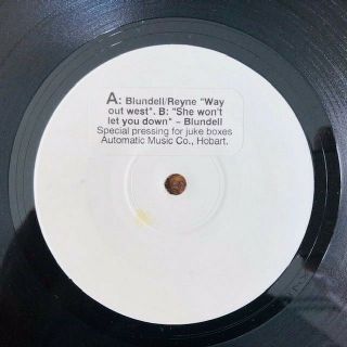 James Reyne/james Blundell - Rare Aussie Test Pressing 45 " Way Out West " Nm
