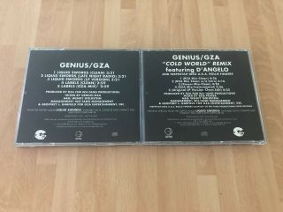 Genius/gza Mega Rare Promo Cd Singles Set Wu Tang Clan