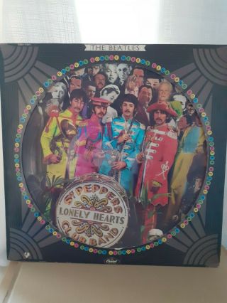 The Beatles.  Sgt Peppers,  Usa Ltd Ed Picture Disc - Rare Manufacturing Fault