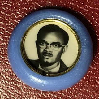 Congo Africa African Leader Patrice Lumumba 1958 - 1961 Pin Badge - Rare