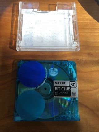 Tdk Bit Club 80 Minute Minidiscs.  Very Rare
