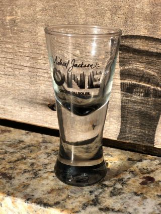 Rare - Micheal Jackson “one” By Cirque Du Soleil Tailgate Fluted Logo Shot Glass
