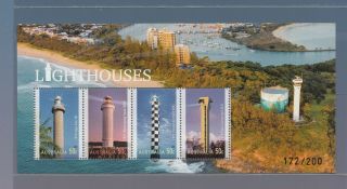 2006 - 2018 Lighthouse Special Official Miniature Sheet.  Muh.  Very Rare,