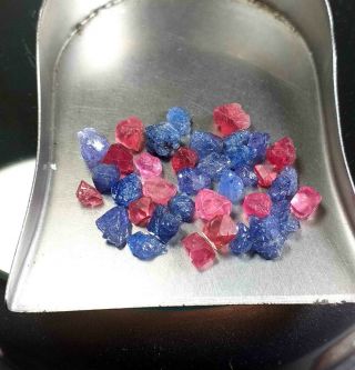 17.  2ct Rare Color NEVER SEEN BEFORE Neon Cobalt Blue Spinel& SpinelCrystals 2
