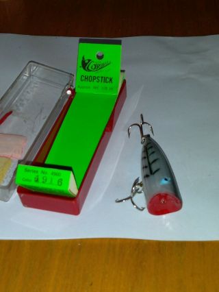 Vintage Cordell Chop Stick 4916 Rattling Popper Topwater Lure Nib Rare Color