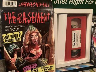 The Basement Vhs Horror Big Box Camp Motion Rare Tape Only