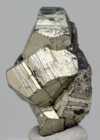 Rare Golden Pyrite Dodecahedron Crystal Cluster Mineral Specimen Fools Gold Peru