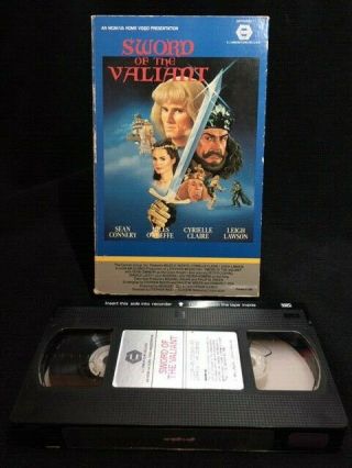Vhs: Sword Of The Valiant (1984) Mgm/ua Bigbox Peter Cushing Sean Connery Rare