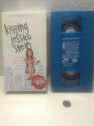 Kissing Jessica Stein (vhs,  2002) Rare Oop Blockbuster Rental Blue Tape