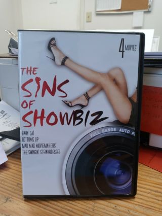 The Sins Of Showbiz Four 4 Movie Dvd 2 Disc Set.  Like Rare