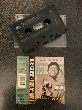 Ice Cube - Kill At Will (rare Uk Cassette Tape)