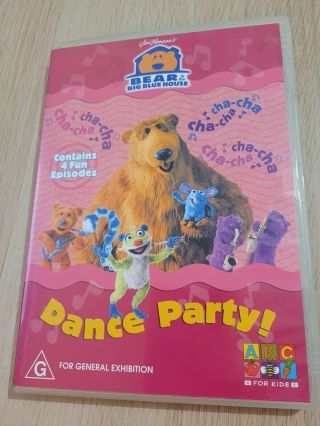 Bear In The Big Blue House Dance Party Dvd Region 4 Pal Rare