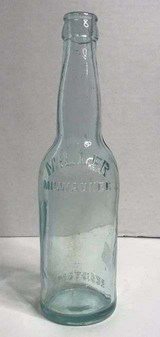 Vintage Rare Miller Beer Bottle Milwaukee Registered.