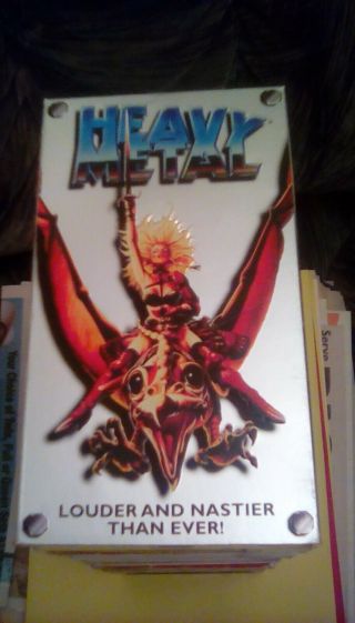 Heavy Metal Rare Columbia Tristar 3 - D Case (1981) Vhs 80s Rock 