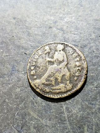 1860 Worn Jalisco Mexico 1/16 Real Medio Octavo Rare Coin