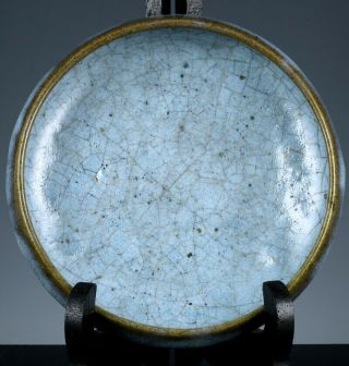 VERY RARE CHINESE JUN BLUE CRACKLE GLAZE SCHOLARS BRUSH WASHER BOWL SONG DYNASTY 2