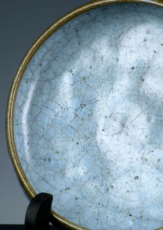 VERY RARE CHINESE JUN BLUE CRACKLE GLAZE SCHOLARS BRUSH WASHER BOWL SONG DYNASTY 3