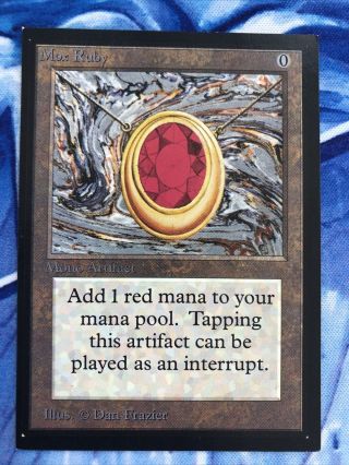 Magic The Gathering Mtg: Collector’s Edition (ce) Mox Ruby - Near (nm)