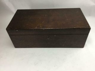 Large Antique Wooden Portable Writing Desk Repair Or Restore 20.  5 " X 10.  5 " X 7.  5