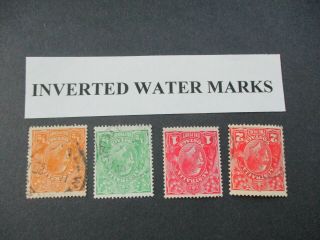Kgv Stamps: Inverted Watermark - Rare - Must Have (t709)
