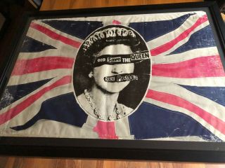 Very Rare 1977 Sex Pistols God Save The Queen Promo Poster Jamie Reid