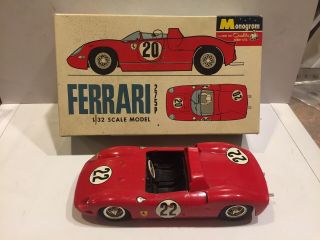 1965 Built 1:32 Monogram Models Model Car Kit Ferrari 275p Sports Car Pc128 - 100