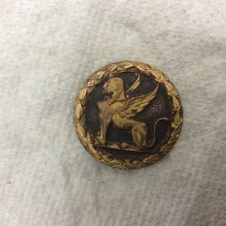 Rare Antique Egyptian Sphinx Brass Button Ca 1880 - 1890’s Bbb Back Marked
