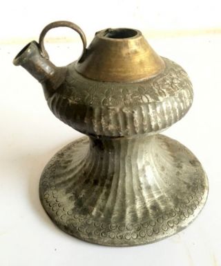 Asian Brass Hand Carved Antique 1850 