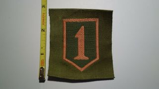 Extremely Rare Wwi 1st Division (big Red One) Liberty Loan Patch.  Rare