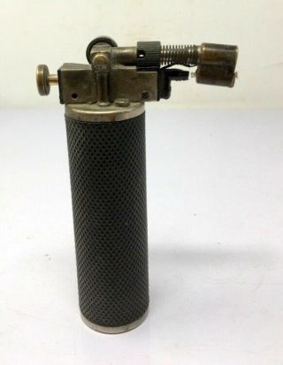 Vintage Rare Trench Lighter Cool Pipe Fluid Refillable with Pure Brass Lighter 3