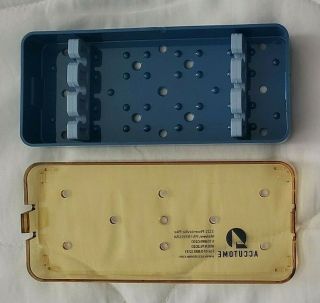 Accutome Surgical Instrument Case Holder Empty Rare Medical Supplies