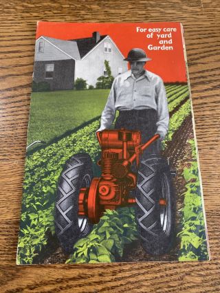 Standard Antique Garden Tractor Hit & Miss Gas Engine Color Sales Book