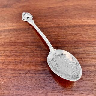 Rare Watson Sterling Silver Figural Horse Souvenir Spoon " Saratoga N.  Y.  "