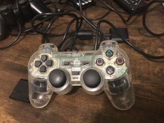 RARE SONY PlayStation Clear Ps2 Controller 2