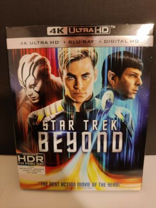 Star Trek Beyond 4k Uhd/blu Ray Combo Pack (includes Rare Slipcover)