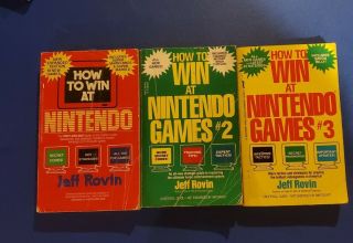 Vtg How To Win At Nintendo Games 1 2 3 Paperback Book Rare Boxed Set Books