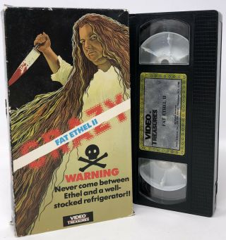 Crazy Fat Ethel 2 - Vhs Horror Movie - Video Treasures - Mega Rare Oop Htf Tape