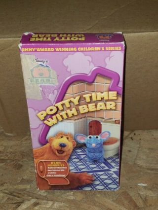 Disney’s Bear In The Big Blue House Potty Time With Bear Vhs Very Rare Edition